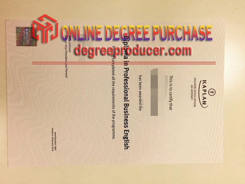 How Fast Can You Get a Fake Kaplan Higher Education Academy Diploma?