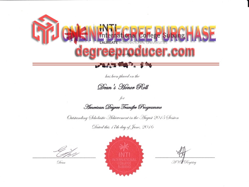 How to Make a Fake Degree from INTI International College Subang