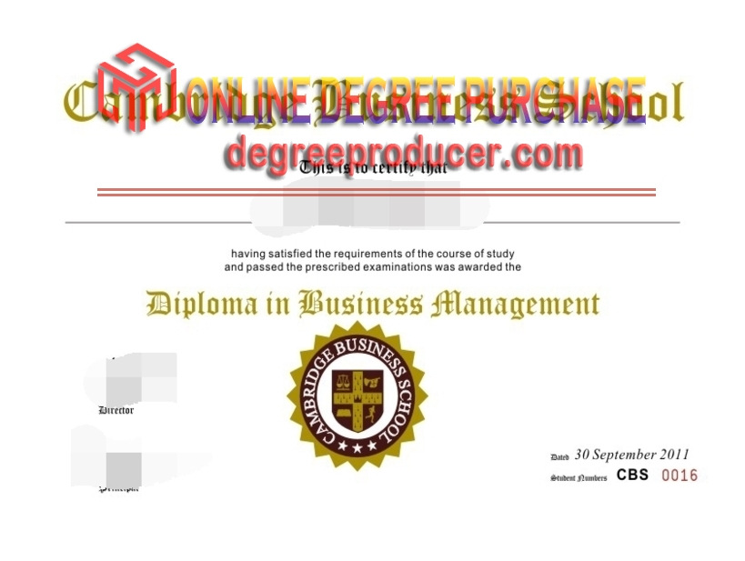 Purchase Phony Cambridge Business School Diploma: Is It Worth the Risk?