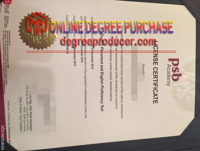 Purchase Phony PSB Academy Degree: Is It Worth the Risk?