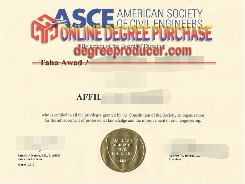 Buy Fake American Society of Civil Engineers (ASCE) Certificate: Is It Worth the Risk?