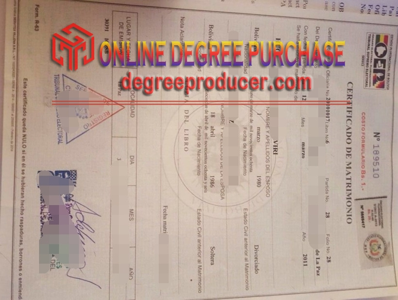 Buy Fake Bolivian Marriage Certificate: All You Need to Know