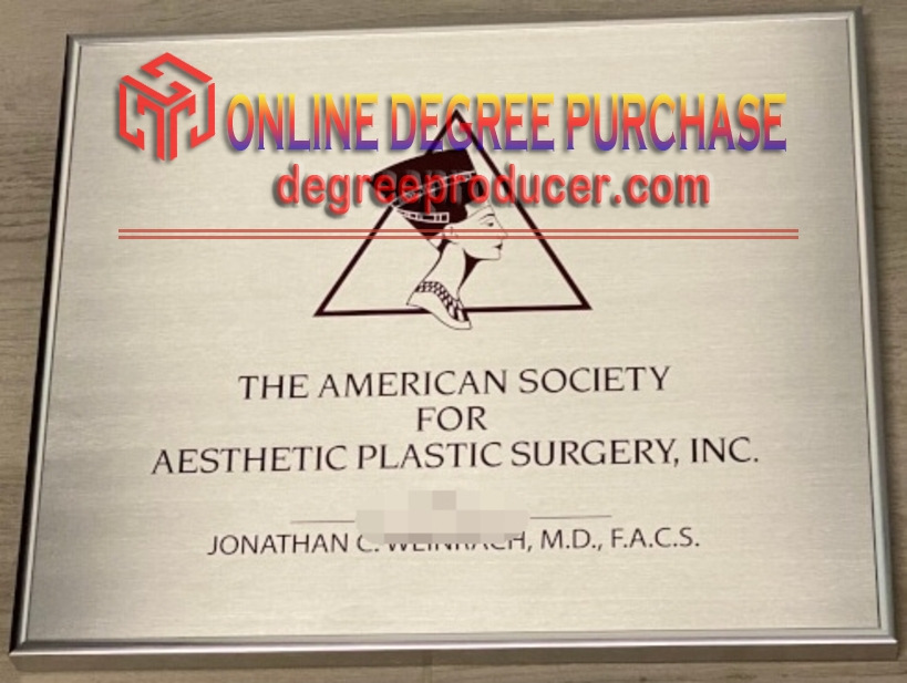 How to Copy Your Member Certificate of the American Society of Aesthetic Plastic Surgery, Inc