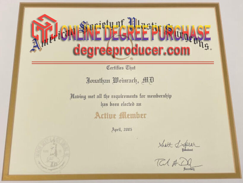 How to Buy a Fake Membership of the American Society of Plastic Surgeons