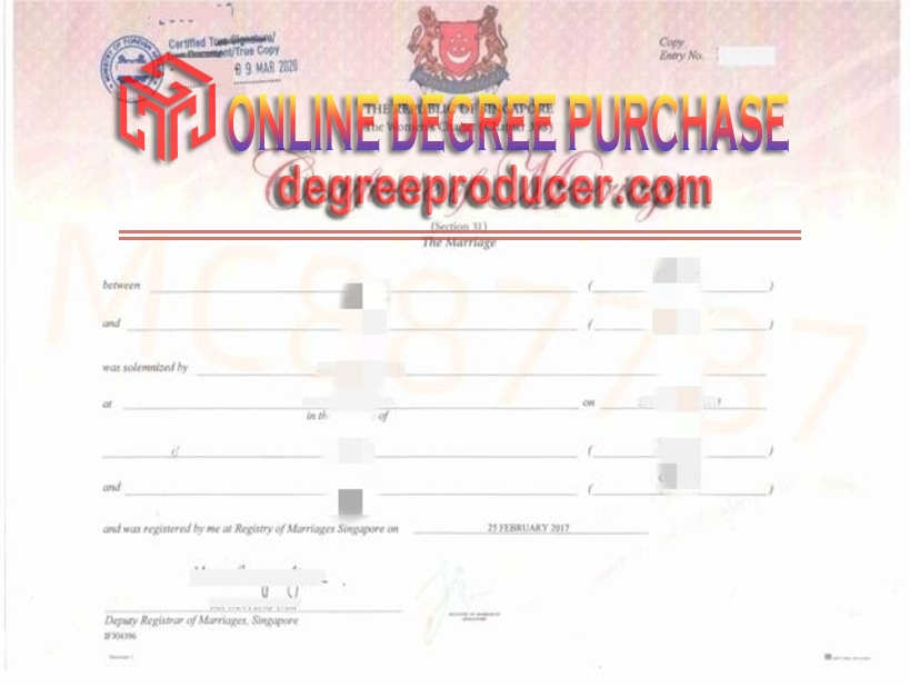 How to Buy a Fake Singapore Marriage Certificate: Step-by-Step Guide