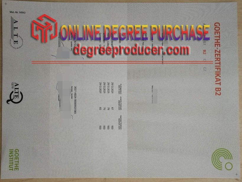 How to Buy a Phony Goethe-Institut B2 Certificate: A Step-by-Step Guide