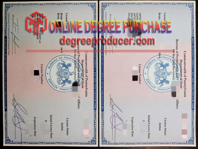 How to Order a Fake Pennsylvania Real Estate Broker License: A Step-by-Step Guide