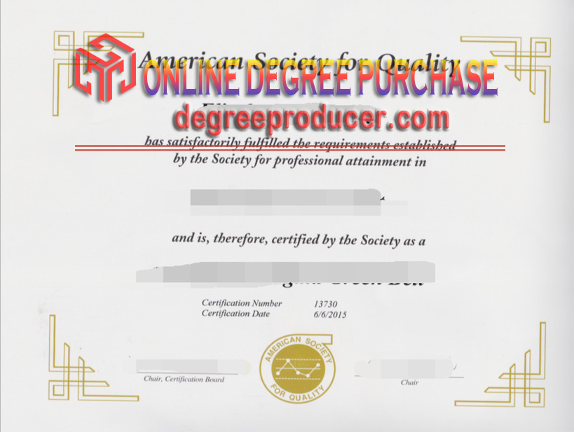 How to Purchase a Fake ASQ (American Society for Quality) Certification: A Step-by-Step Guide