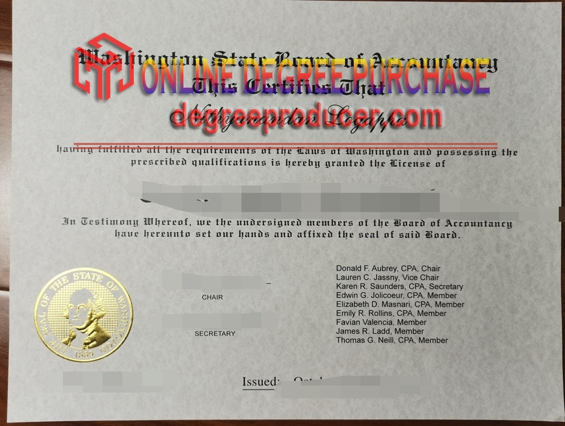 How to Purchase a Fake Washington State Board of Accountancy Certificate: Step-by-Step Guide