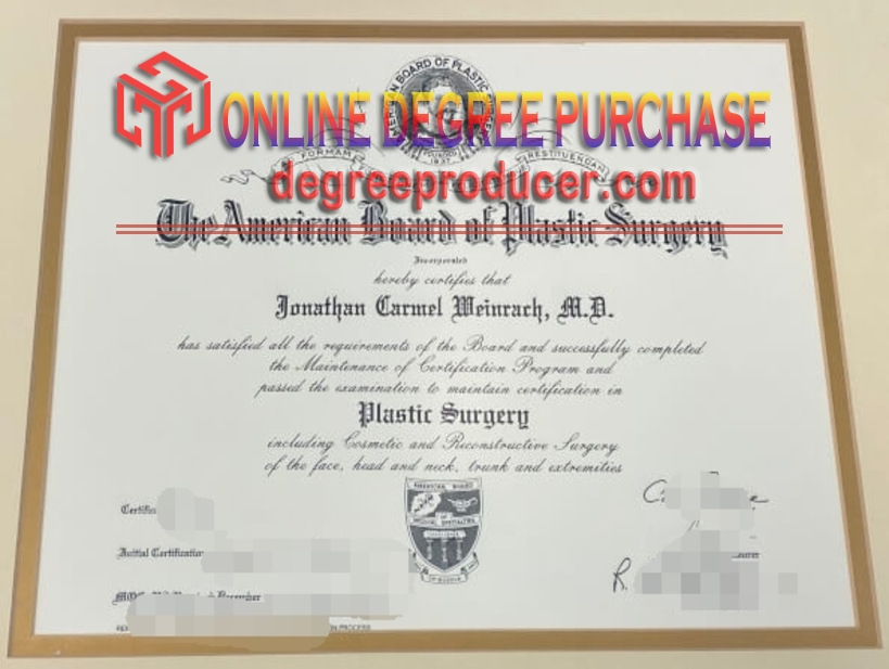 How to Make Fake Certification in Plastic Surgery by the American Board of Breast Surgery