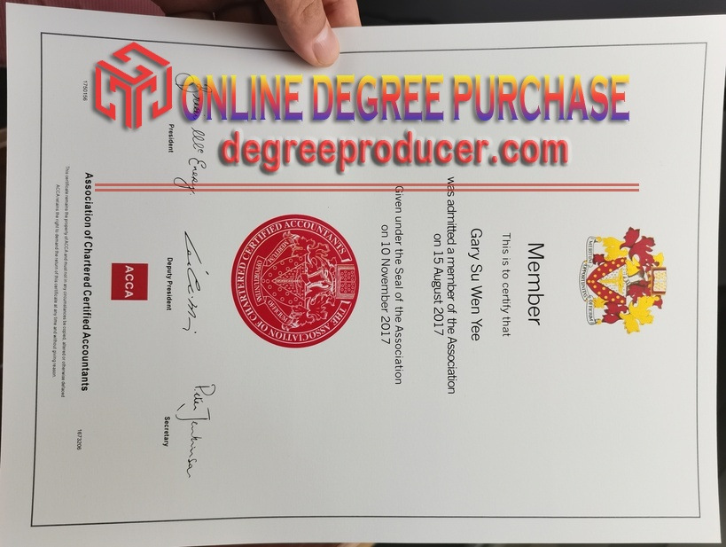 Where to Order Fake ACCA Certificate: Top 5 Reliable Websites
