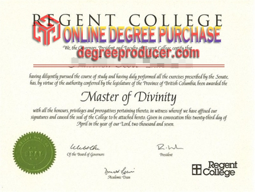 Buy Online: How to Get a Genuine Regent College Degree