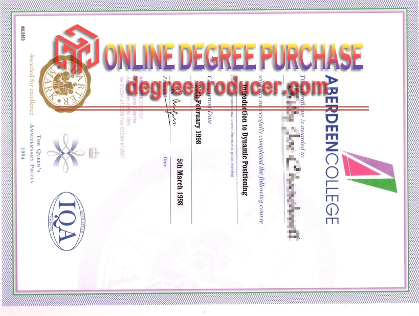 How to Buy an Aberdeen College Diploma: A Step-by-Step Guide