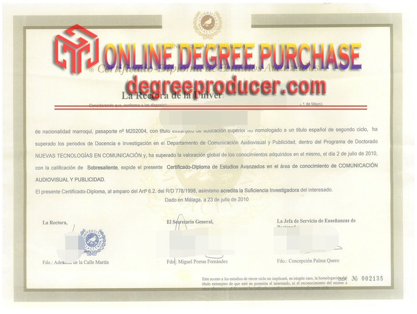 How to Buy a University of Malaga Degree: A Comprehensive Guide