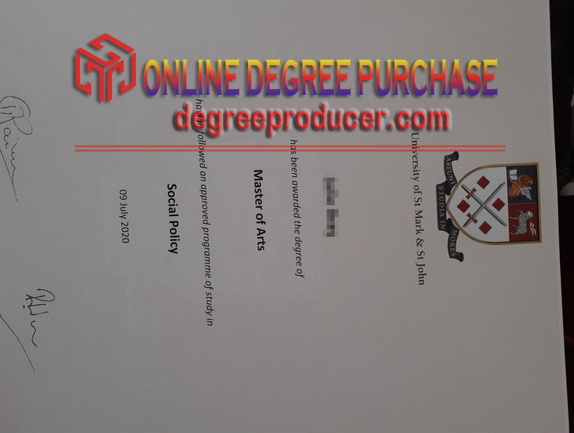 How Fast Can You Get a Fake University of St Mark and St John (Plymouth) Degree?