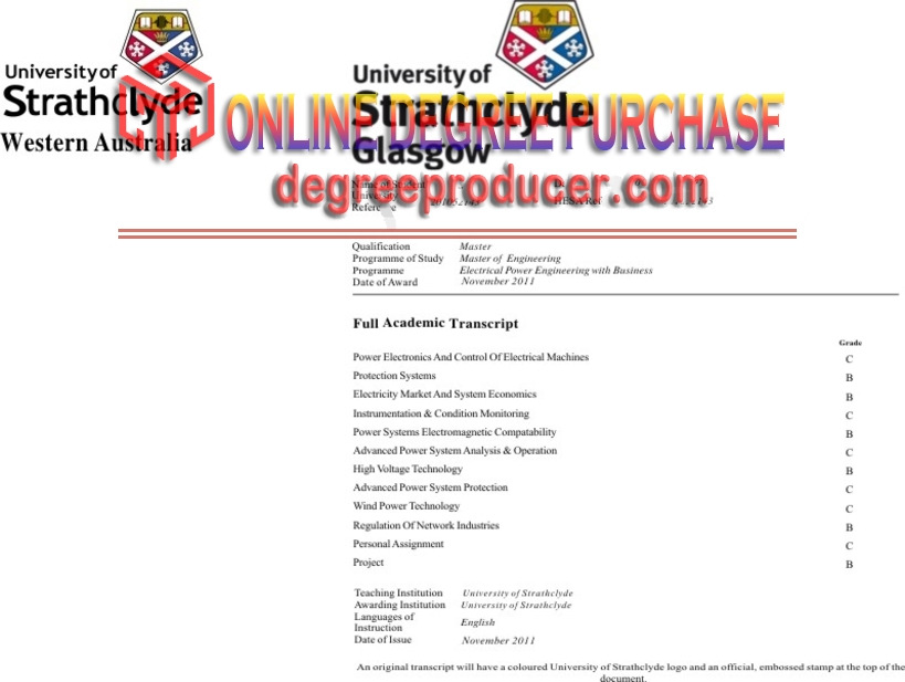 How Fast Can You Get a Fake University of Strathclyde Degree?