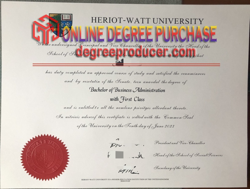 Replica of Heriot-Watt University Degree: Your Path to Academic Success