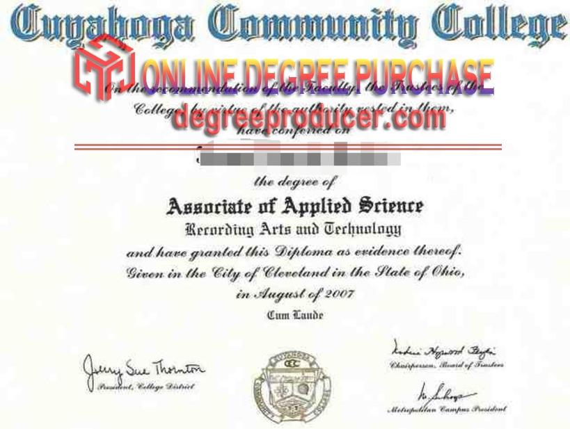 Best Fake Cuyahoga Community College Diploma: How to Get the Real Deal