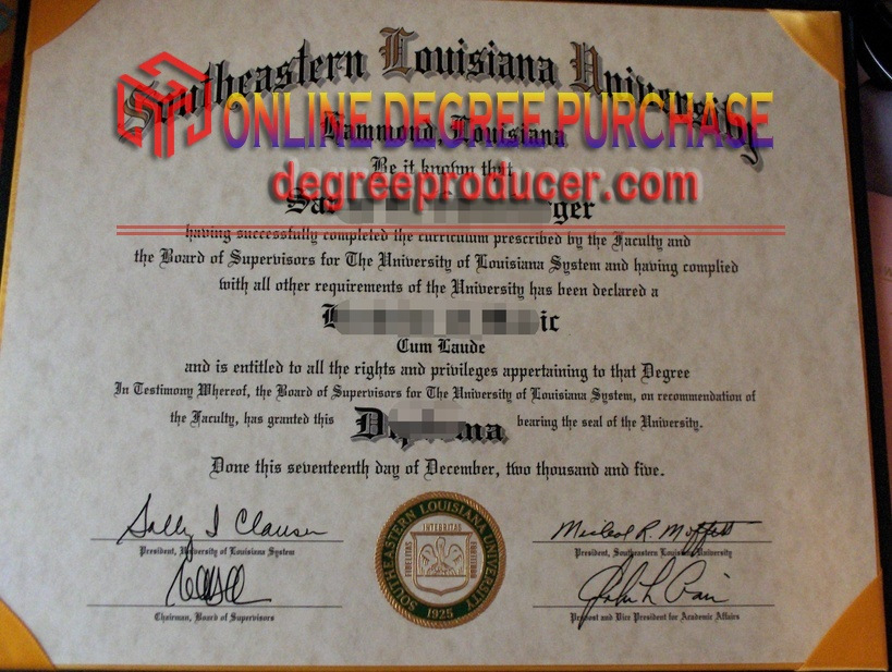 Best Fake Southeastern Louisiana University Diploma: How to Get the Real Deal