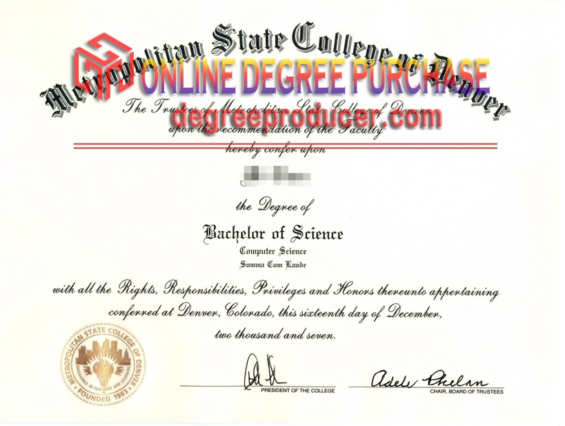 Buy Fake Metropolitan State College of Denver Degree: What You Need to Know