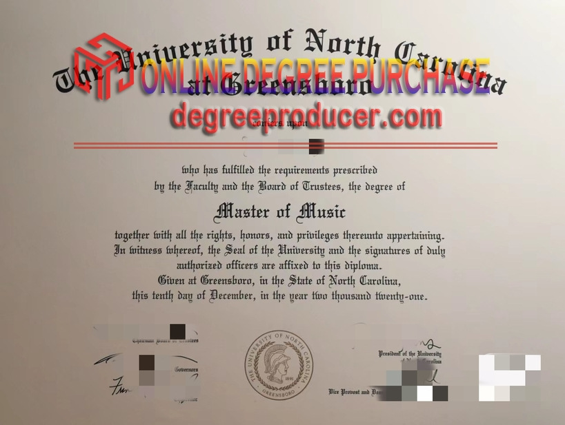 How to Copy the University of North Carolina at Greensboro (UNCG) Diploma