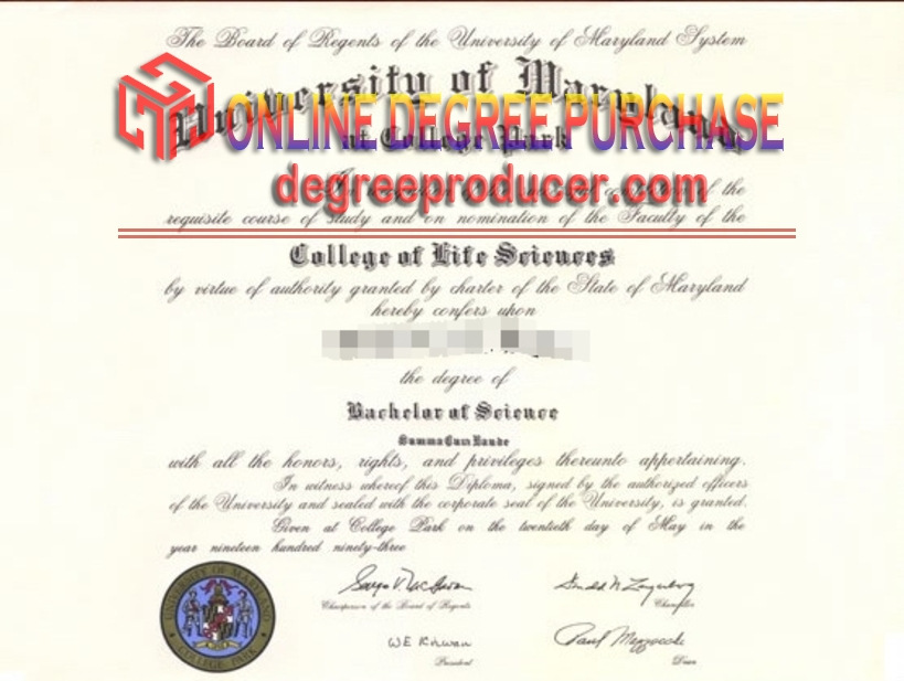 How to Buy a Genuine University of Maryland College Park Diploma