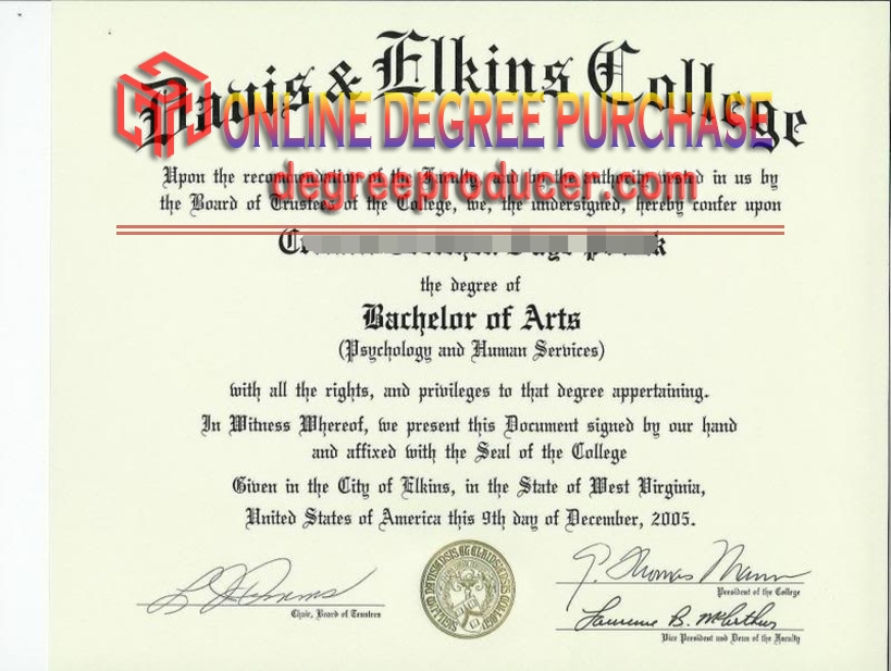 How Fast Can You Purchase a Fake Degree from Davis & Elkins College?
