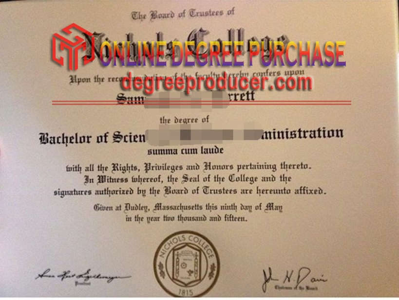 How Fast Can You Get a Fake Nichols College Diploma?
