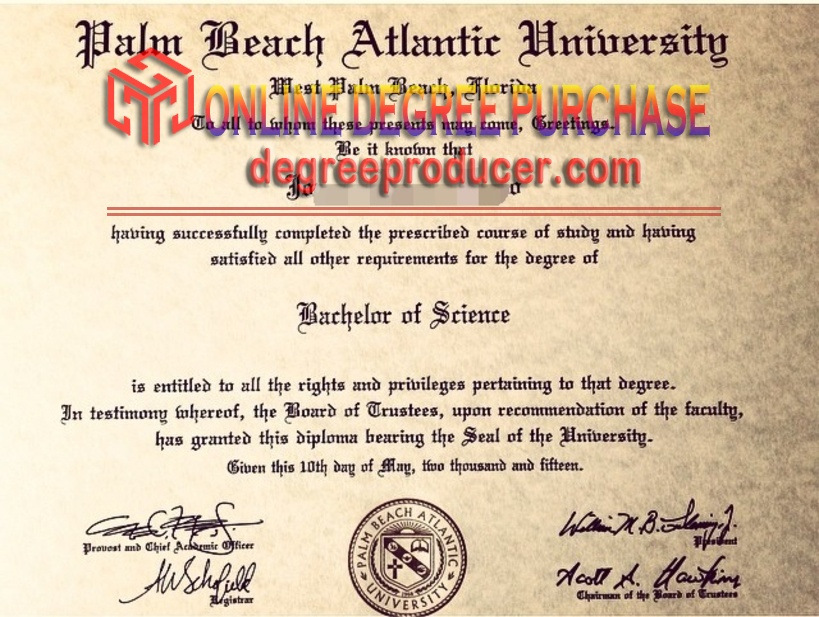 How Fast Can You Get a Fake Palm Beach Atlantic University Degree?