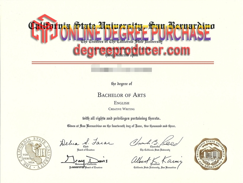 How to Buy a Fake California State University San Bernardino Diploma: A Step-by-Step Guide