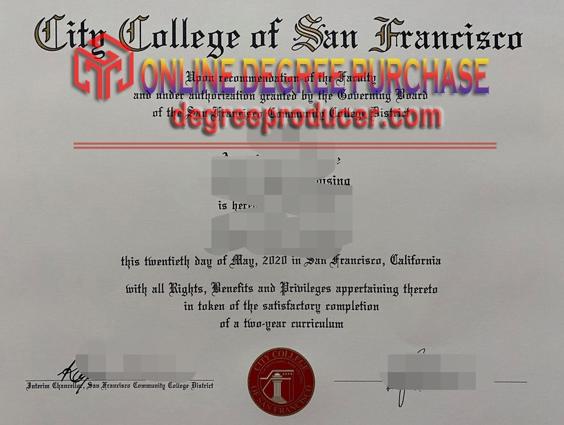 How to Buy a Fake City College of San Francisco Degree: Step-by-Step Guide