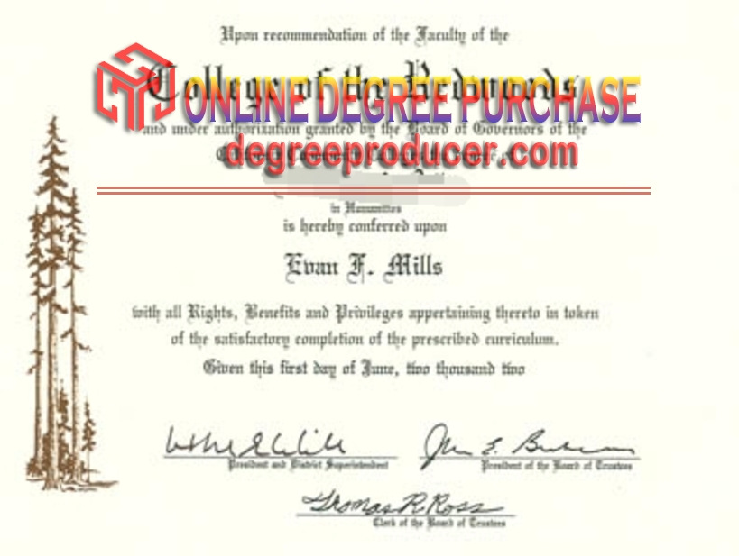 How to Buy a Fake College of the Redwoods Diploma: A Step-by-Step Guide