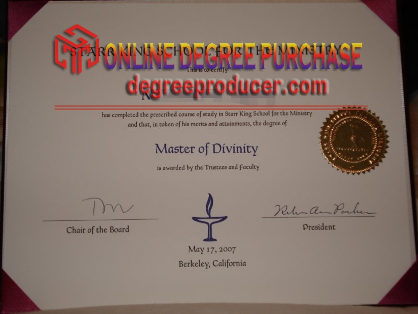How to Buy a Fake Starr King School for the Ministry Diploma: Step-by-Step Guide