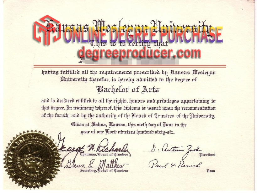 How to Buy a Phony Kansas Wesleyan University Degree: A Step-by-Step Guide