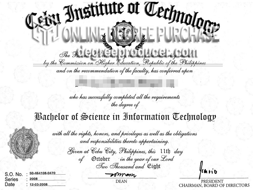 How to Create a Fake Cebu Institute of Technology Diploma