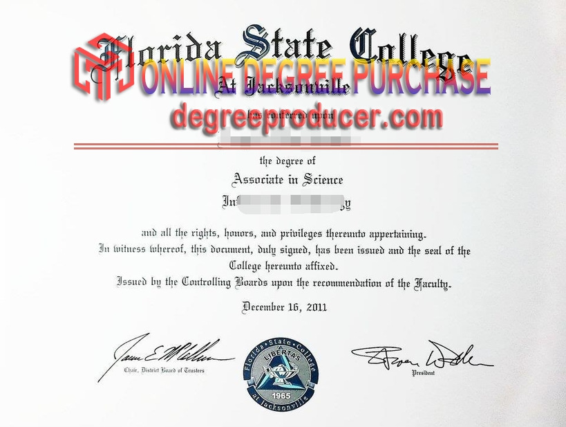 How to Create a Fake Florida State College at Jacksonville Degree