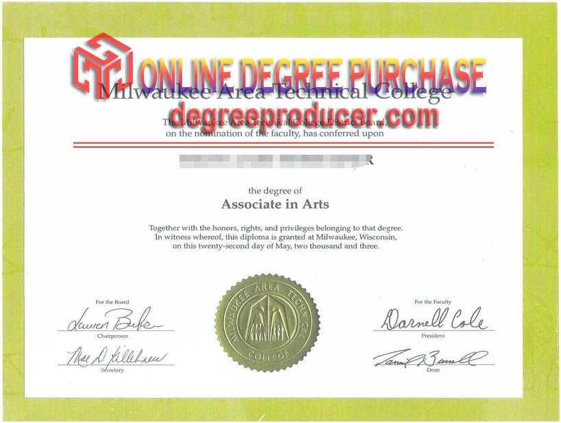 How to Create a Fake Milwaukee Area Technical College Diploma