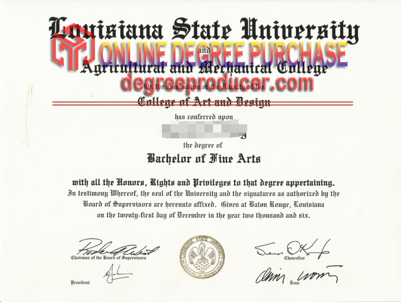 How to Order a Fake Louisiana State University and Agricultural and Mechanical College Degree