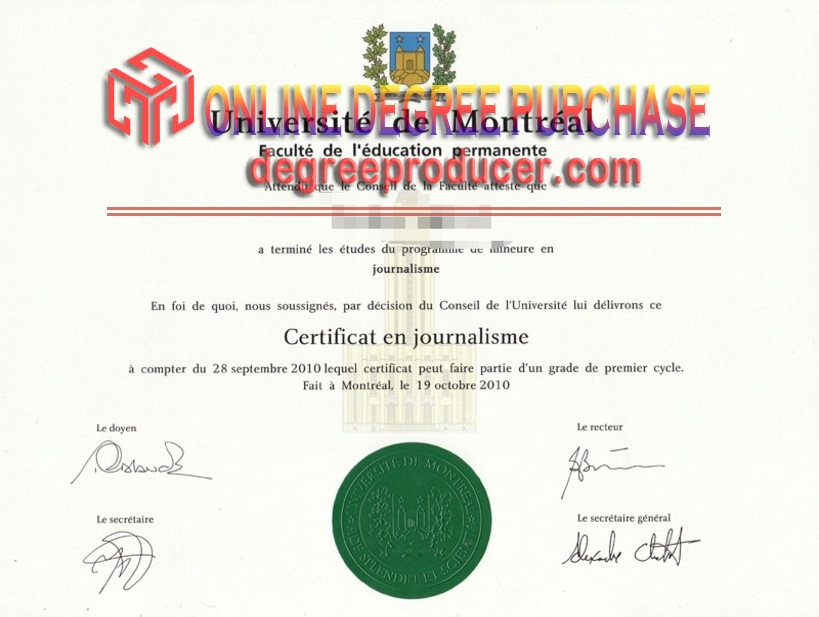 How to Order a Fake Université de Montréal Degree: Step-by-Step Guide
