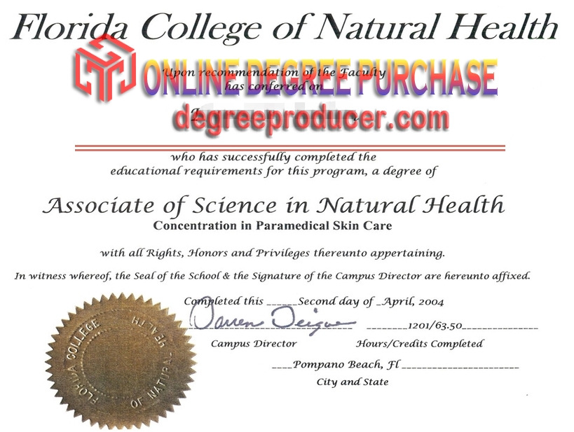 How to Make a Fake Florida College of Natural Health Degree