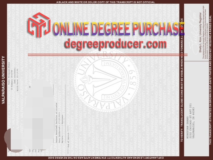How to Make a Fake Valparaiso University Degree in 2023