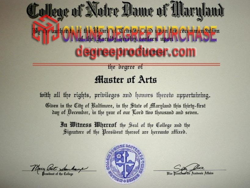 How to Order a College of Notre Dame of Maryland Degree: A Step-by-Step Guide