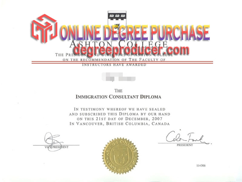 Purchase Fake Ashton College Diploma: A Step-by-Step Guide