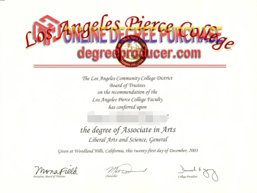 Purchase Fake Los Angeles Pierce College Diploma: How to Get a Genuine Replica