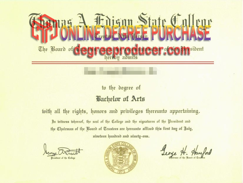 Purchase Fake Thomas Edison State College Degree: Is It Worth the Risk?