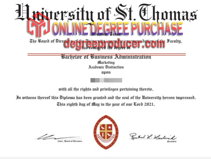 Purchase a Fake University of Saint Thomas Diploma: Is It Worth the Risk?