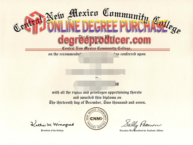 Purchase Phony Central New Mexico Community College Diploma: What You Need to Know