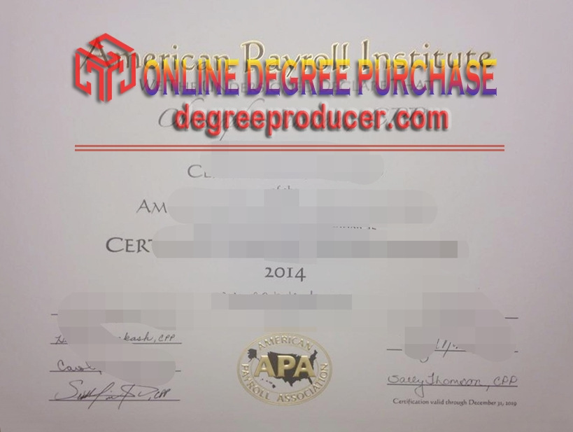 🌟 Replica American Payroll Institute Degree: Elevating Your Career in Human Resources
