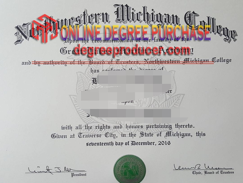 Replica Northwestern Michigan College Diploma: Your Key to Academic Success