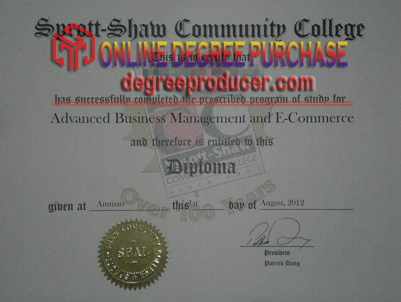 Replica Sprott Shaw Community College Diploma: Your Path to Prestige